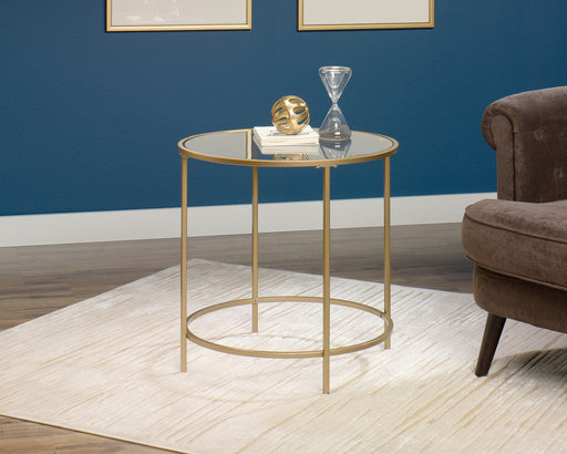 Int Lux Side Table Round Satin Gold image