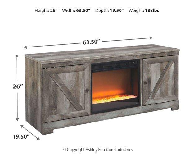 Wynnlow 63" TV Stand with Electric Fireplace