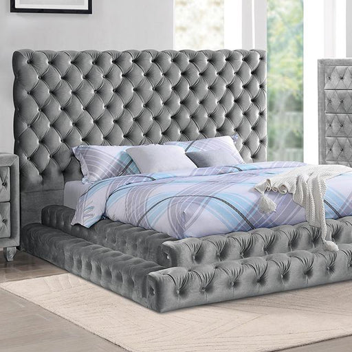 STEFANIA Queen Bed, Gray image