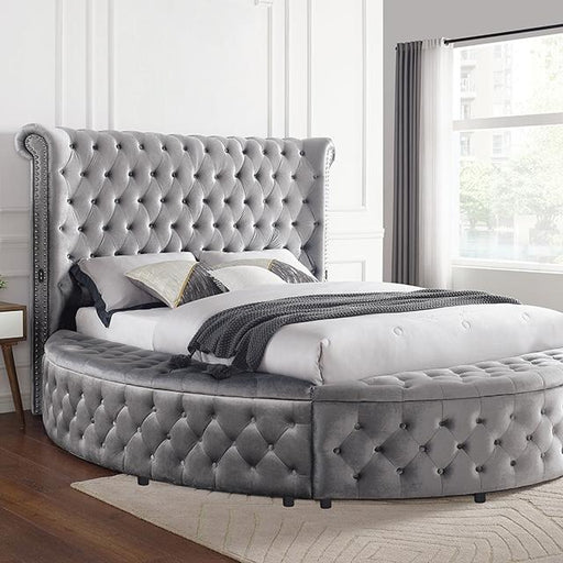 SANSOM E.King Bed, Gray image