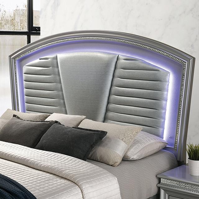 MADDIE Cal.King Bed, Silver