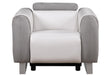 U8520 BLANCHE WHITE/GREY F06 POWER RECLINER image