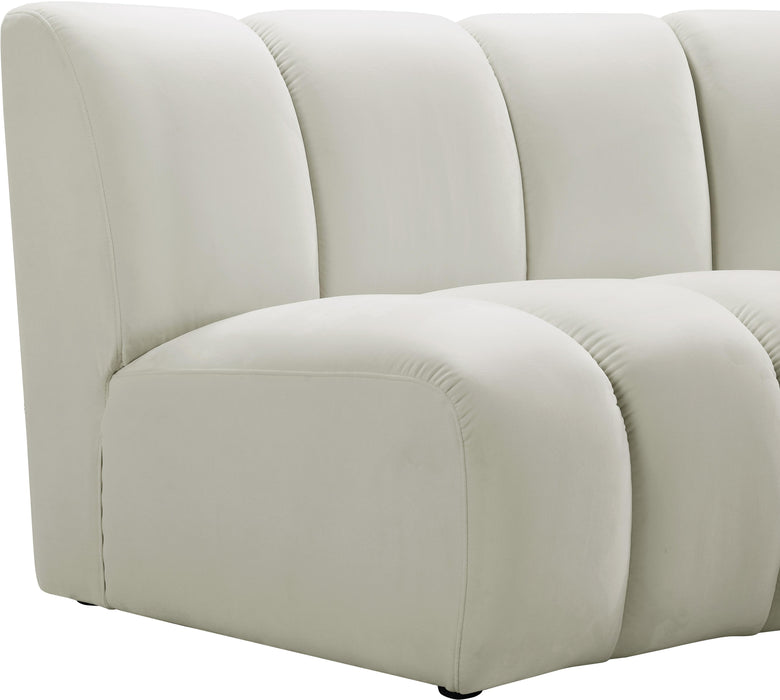 Infinity Cream Velvet 12pc. Modular Sectional