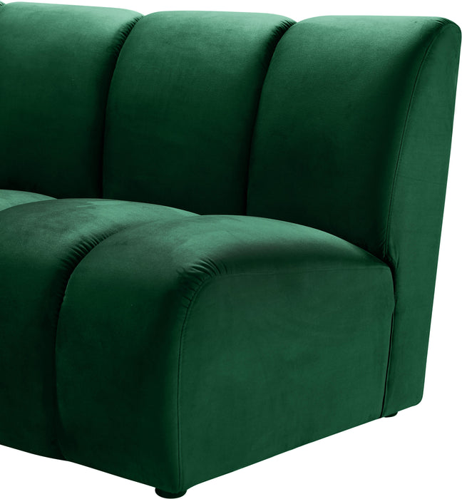 Infinity Green Velvet 12pc. Modular Sectional