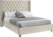 Aiden Cream Velvet King Bed image