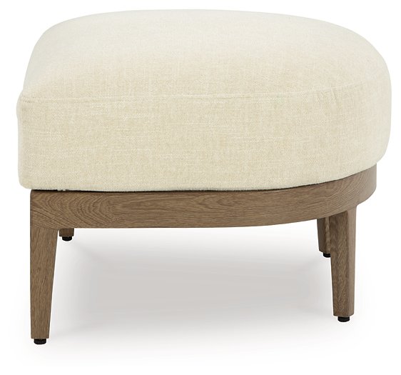 Serene Bay Outdoor Ottoman with Cushion