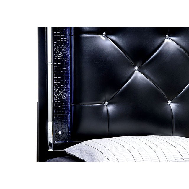 BELLANOVA Black Queen Bed