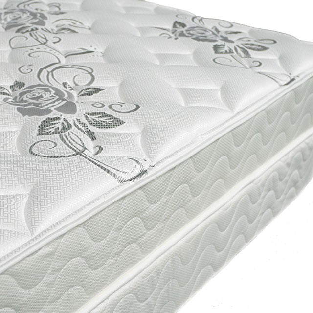 ELBERTYNA White 8" Tight Top Mattress, Cal.King